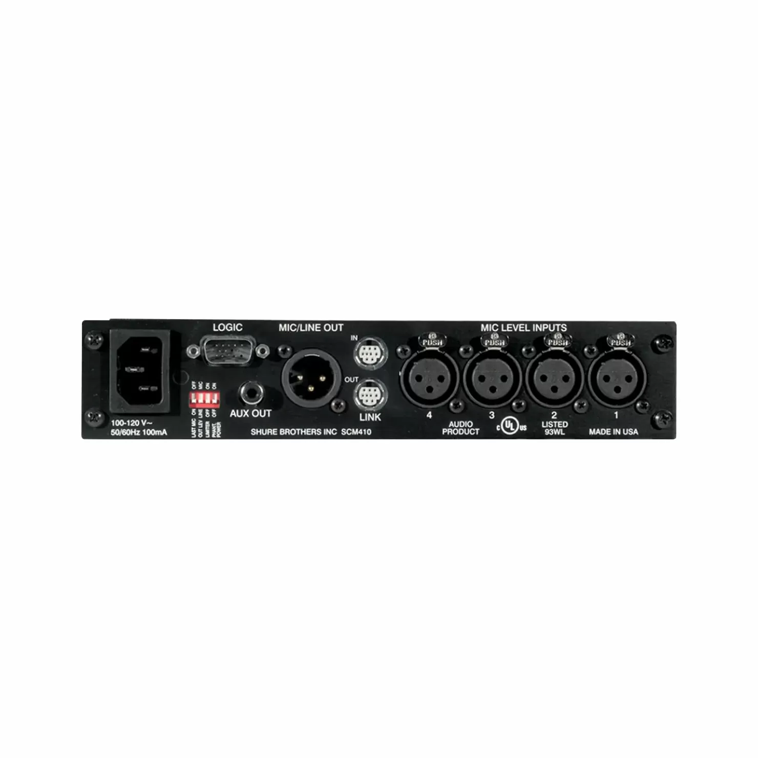 Shure SCM410 | Dsp, Routing & Mixing