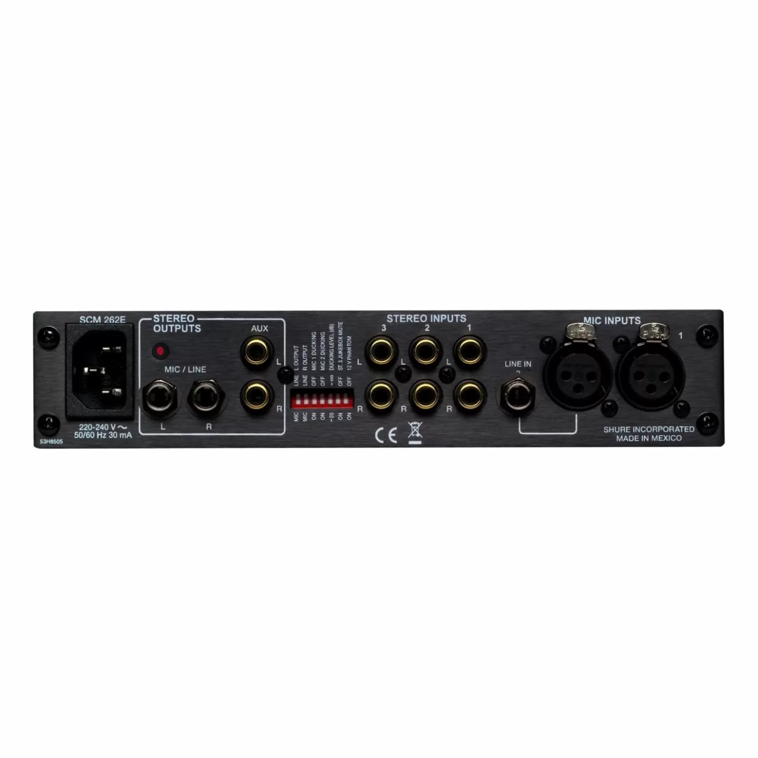 Shure SCM262 | Dsp, Routing & Mixing
