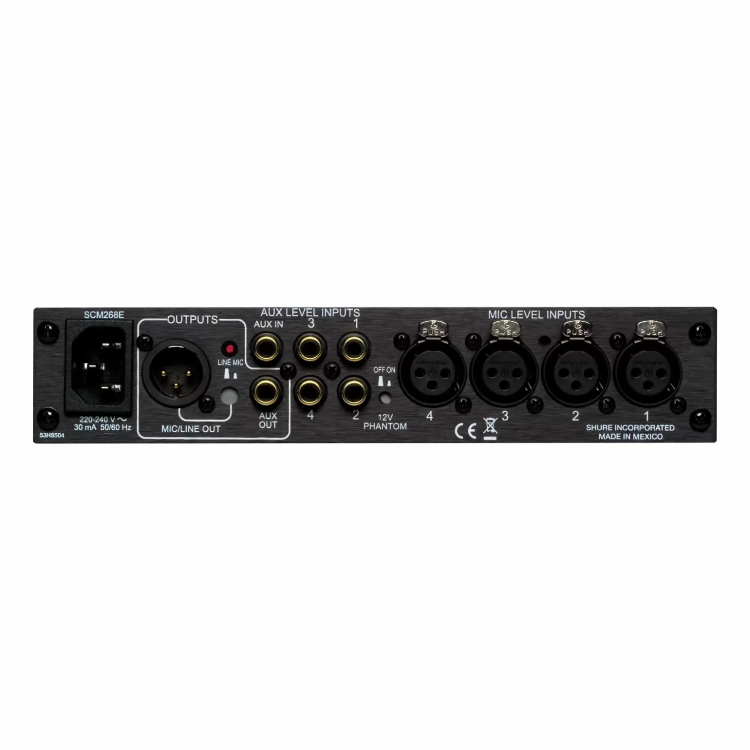 Shure SCM268 | Dsp, Routing & Mixing